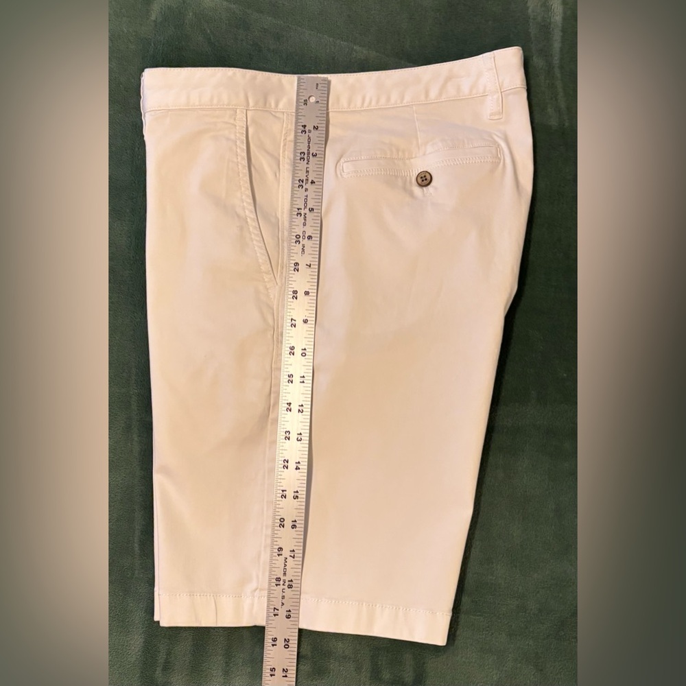 Tommy Bahama Cream Flat Front Shorts Tailored Design Size 34 (5134) - Picture 6 of 10